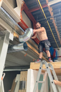 Augustus 2022 - Plaatsing ventilatie