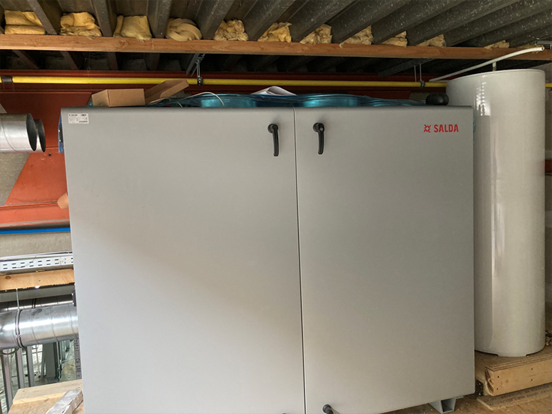 Augustus 2022 - Plaatsing ventilatie
